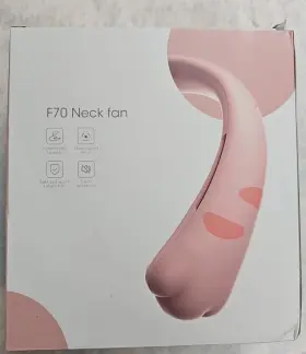 Nuerst 723496168565 Neck Fan With 5000mah Rechargeable Battery F70 - Pink New #2