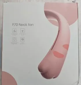 Nuerst 723496168565 Neck Fan With 5000mah Rechargeable Battery F70 - Pink New