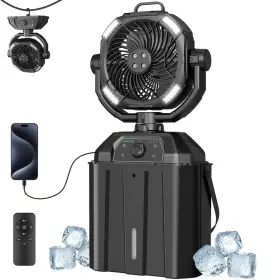Nyxquark 730789677857 Portable Misting Fan With 25000mah Reverse Charging And Remote Control Auto-os