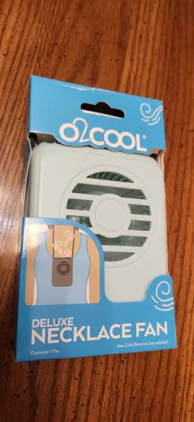 085-01-1279 O2 Cool Deluxe Personal Necklace Fan Hands-free Mini