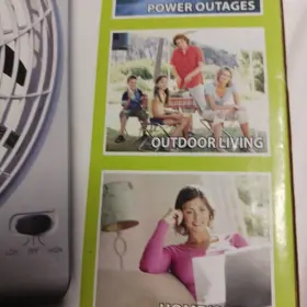 1145 O2-cool 8 Inch Battery Operated Or Plug In - White Portable Fan #3