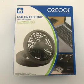 Fd05001a O2 Cool Portable Fan 5 Inch Electric Or Usb Includes Adapter And Cable - Nib #2