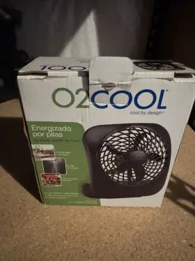 Fd10003a O2 Cool 10 Inch Battery Or Electric Operated Portable Fan - Black