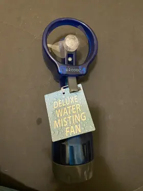 Fml0001-blu O2 Cool Deluxe Handheld Battery Powered Blue Water Misting Fan New