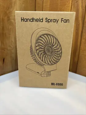 Ml-f006 O2 Cool New Handheld Portable Spray Mist Fan Model Batteries Not Included