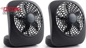 O2cool 705353354472 Treva 5 Inch Battery Powered Fan Portable Desk 2 Cooling Speeds With Compact