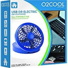 O2cool 755247120645 5 Inch Portable Usb Or Fan Blue #2