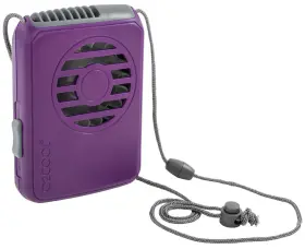 O2cool 755247121864 Battery Powered Deluxe Necklace Fan For Personal Cooling With Adjustable Lany