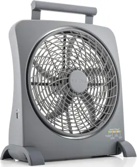 B014clal8s  O2cool Treva 10 Inch Rechargeable Portable Fan Smart Power Air Circulator. Plug In Ac