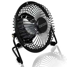 Fd0402200o018blk O2cool 4 Inch Usb Personal Desk Fan Portable Mini Table Cooling - Plugs Into Compu