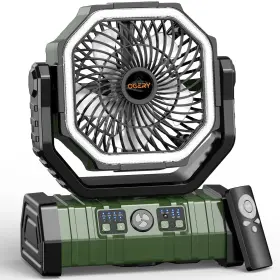 Ogery 850071872125 20000mah Rechargeable Camping Fan Portable Battery Powered With