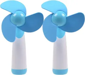 Ogrmar 445042930978 Mini Handheld Fan Personal Battery Soft Foam Blades Powered For Home