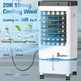 Okoium 764194975307 Portable Air Conditioners 3 In 1 Room Swamp Cooler With 3.2 #2