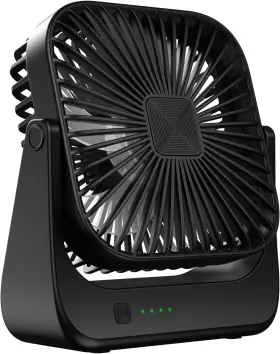 Olv 313096197197 Desk Fan 4 Speeds Stronger Cooling Airflow Portable Small Rechargeable U