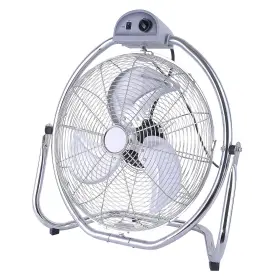 936105308m Optimus 20 Inch Oscillating Floor Fan 3 Speed Silver