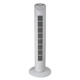 93696402m Optimus 32 Inch Oscillating Tower Fan 3 Speed White
