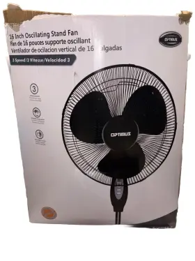 F-1650bk Optimus 16 Inch 3-speed Pedestal Fan