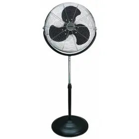 F-4184-u-b Optimus 18 Inch 3 Speed Standing 360 Degree Tilt Industrial Floor Fan Black Used