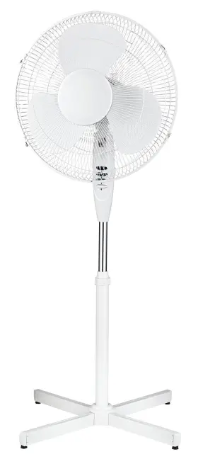 F1650wh Optimus White 16 Inch Oscillating Stand Fan