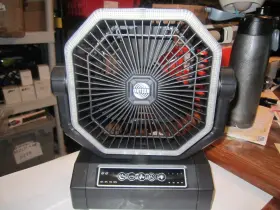 Gyf501 Orteen Portable Rechargeable Fan 4 Speed Led Light Oscillating Remote