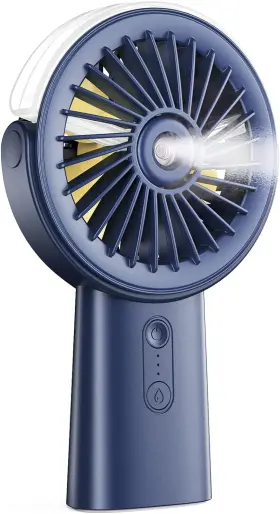 Otlonpe 313038675653 Rechargeable Handheld Portable Misting Fan 4-15 Hrs Runtime Small Pers
