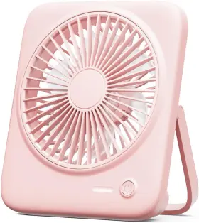 S-f16b Otlonpe Desk Fan Rechargeable Portable 4000mah Battery 6.5 Inch Pink