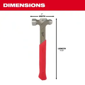 Outad 313056210201 16 Oz. Steel Ball Peen Hammer #3