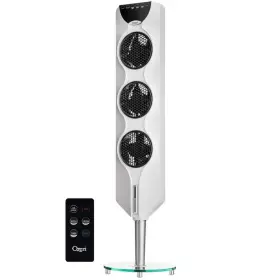 Ozf3-w Ozeri Tower Fan 46 Inch Plastic Indoor White With Passive Noise Reduction Technology