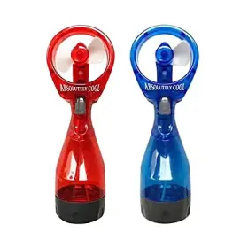 P&f 652118067736 1water Mist Spray Bottle Fan Portable Handheld Mister - Battery Operated Red