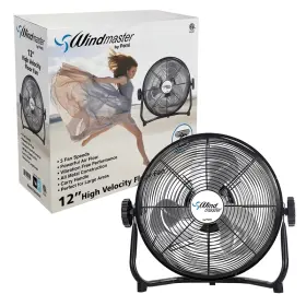 Pami B0czpcysqh 12 Inch High-velocity Floor Fan 3 Speed Levels Carry Handle- Powerful Air