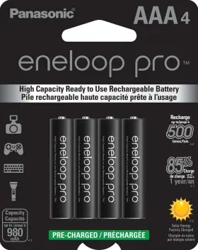 Bk-4hcca4ba Panasonic Bk4hcca4ba Eneloop Pro Aaa High Capacity Ni-mh Pre-charged Recharg