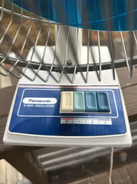 F-1208 Panasonic 9 Inch Portable Desk / Table Vintage Fan #2