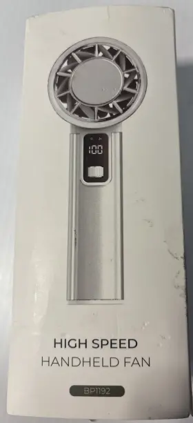 Bp1192 Panergy High Speed Handheld Fan 5 Speeds Rechargeable - New In Open Box