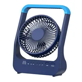 Tf32 Partyreal Rechargeable Battery Powered Fan 20000 Mah Personal Desk Portable Blue