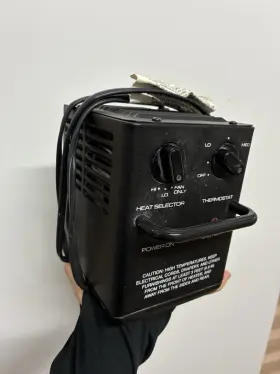 1500w Patton Mh-21 Vintage Electric Compact Air Heater Usa Made