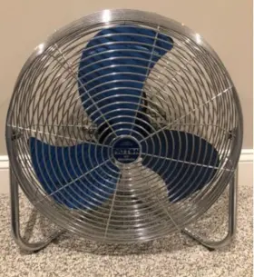 Tg-1487 Patton Vtg Industrial High Velocity Fan Air Circulator 3-speed Blue Blade #2