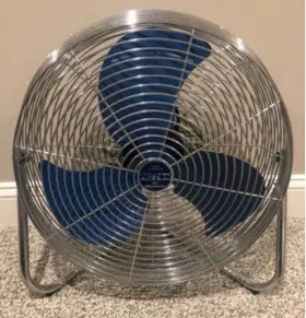 Tg-1487 Patton Vtg Industrial High Velocity Fan Air Circulator 3-speed Blue Blade
