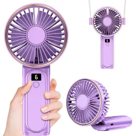 B0cgcyhdwc Peiyuu Portable Fan 4000mah Usb Rechargeable 180 Foldable Mini Desk 6 Wind Spee