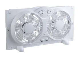 0667618 Pelonis 9 Inch Digital Twin Window Fan 3-speed Expandable