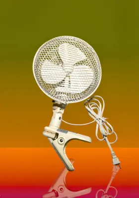 18-d2 Pelonis Clip On Oscillating Electric Fan 2 Speed 3 Blade White 2006