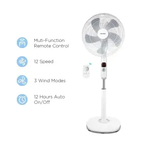 Pelonis 750545106353 16 Inch Oscillating Pedestal Fan Standing Adjustable Ultra Quiet Dc Motor #2