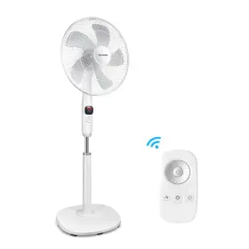 Pelonis 750545106353 16 Inch Oscillating Pedestal Fan Standing Adjustable Ultra Quiet Dc Motor