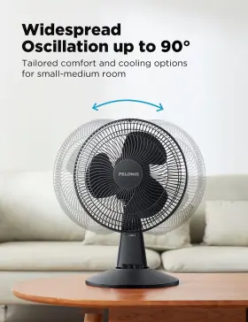 Pelonis 810049710729 Table Fan 12-inch 120 Oscillating Small Portable Electric #3