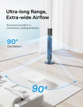 Pelonis 810049711696 42-inch Tower Fan For Bedroom Oscillating With Remote Control I #3