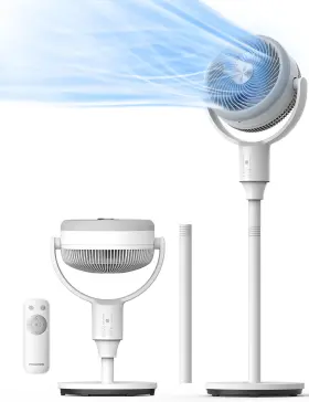 Pelonis 810049711993 Pedestal Fan Air Circulator Ultra Omniflow 135 90 Auto Oscillation