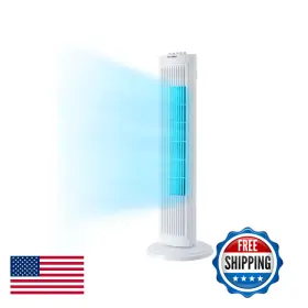 Pelonis B095nyy8j7 30 Inch Oscillating Tower Fan 3 Speed Settings And Auto-off Timer
