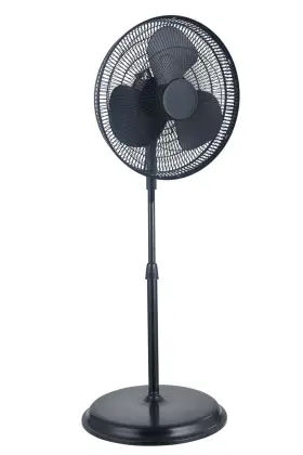 Fs40-19mb Pelonis 16 Inch 3-speed Oscillating Adjustable Pedestal Fan New Black