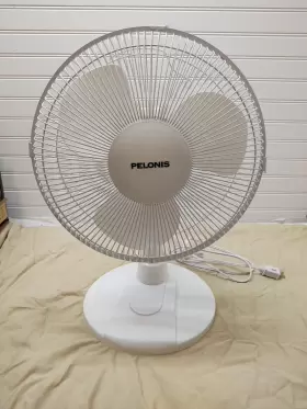 Ft30-13p Pelonis 12 Inch 3-speed Oscillating Table Desk Fan Model# White Tested