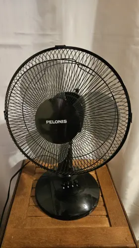 Ft30-16j Pelonis Black 3 Speed Table Fan Clean Great Condition