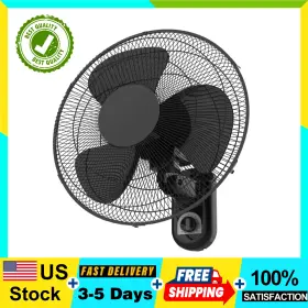 Fw40-f3b Pelonis Fw40f3b Black - 16 Inch 3-speed Oscillating Wall Mount Fan Model#